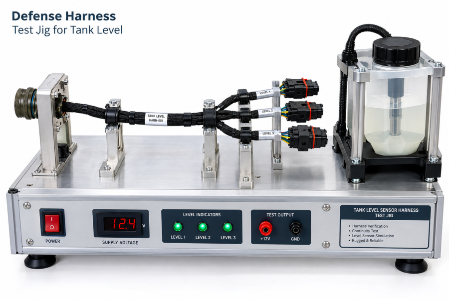 Tank-Level Harness Test Jig