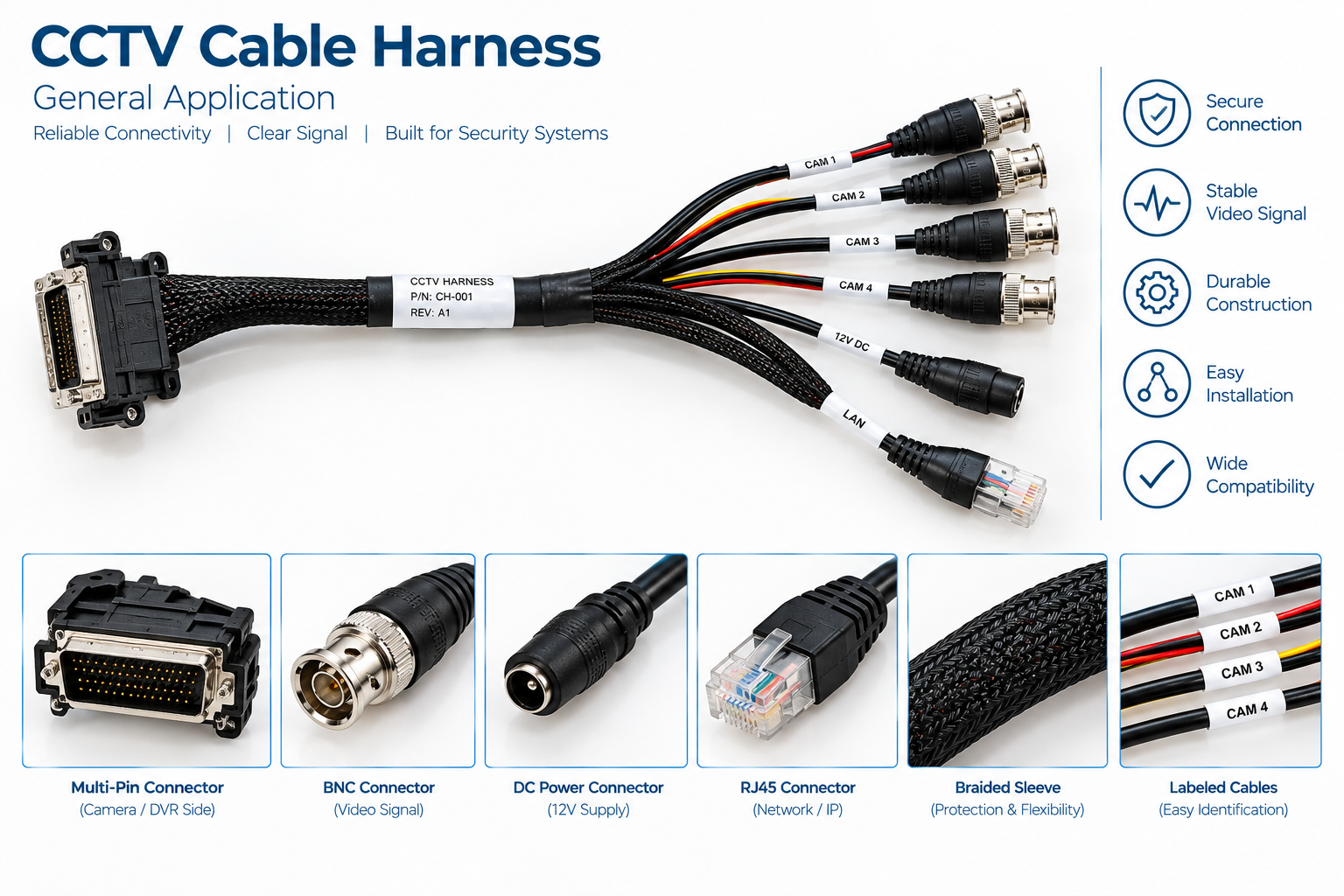 CCTV General-Application Harness